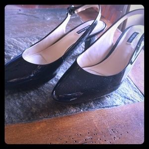 Patent Leather Strapped Heels